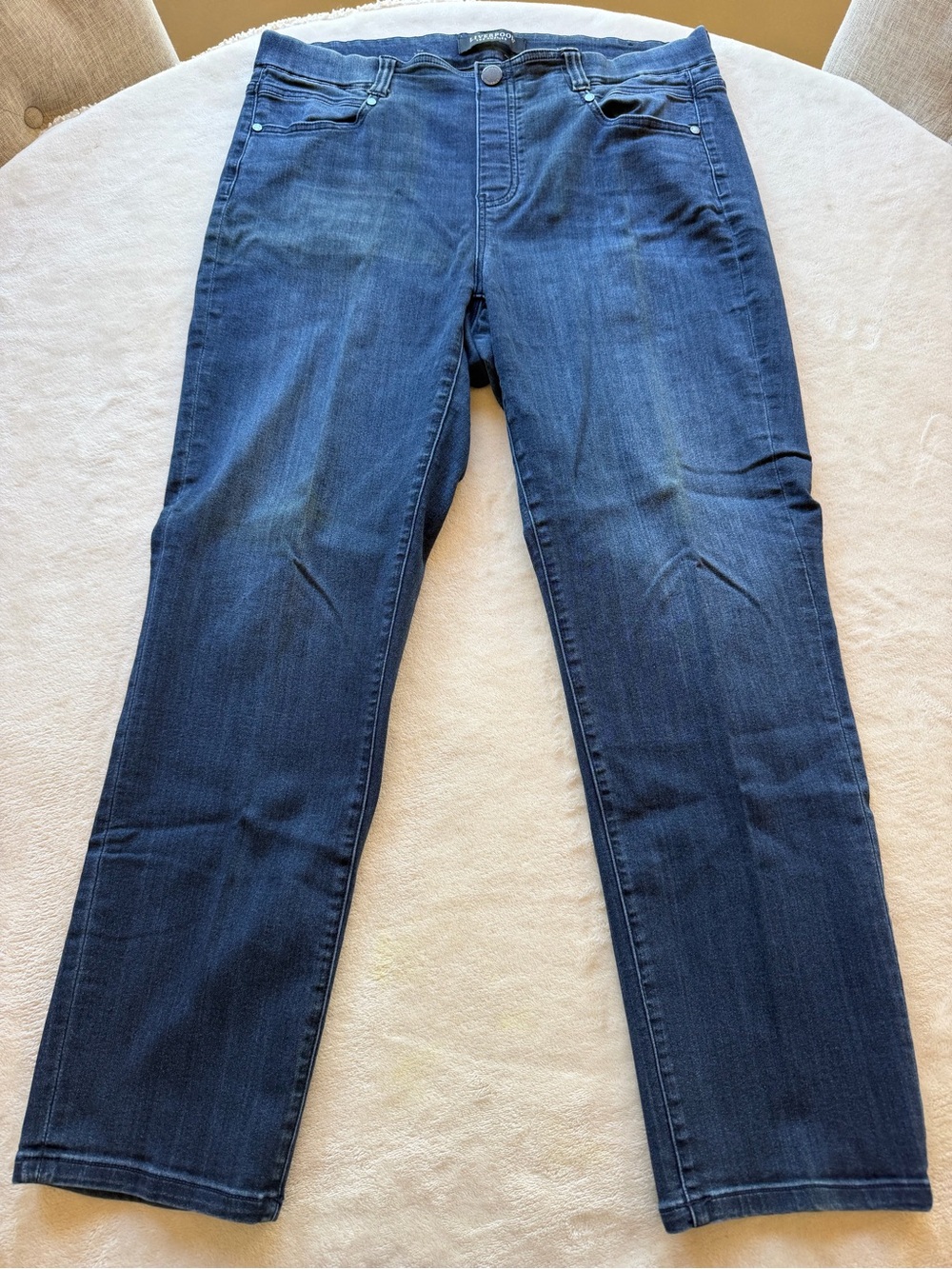 Liverpool Dark Blue Straight Leg Jeans Jeggings